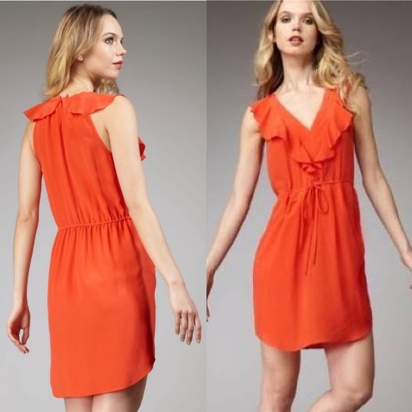 Rebecca Taylor Oh What A Night Silk Ruffle Dress - Picture 2 of 12